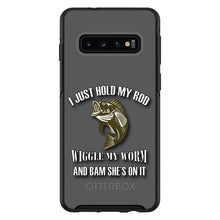 DistinctInk™ OtterBox Symmetry Series Case for Apple iPhone / Samsung Galaxy / Google Pixel - Fishing - Wiggle My Worm