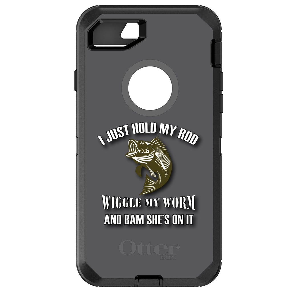 Fishing, Wiggle My Worm OtterBox Defender Case for iPhone & Galaxy