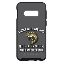 DistinctInk™ OtterBox Symmetry Series Case for Apple iPhone / Samsung Galaxy / Google Pixel - Fishing - Wiggle My Worm