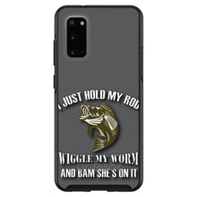DistinctInk™ OtterBox Symmetry Series Case for Apple iPhone / Samsung Galaxy / Google Pixel - Fishing - Wiggle My Worm