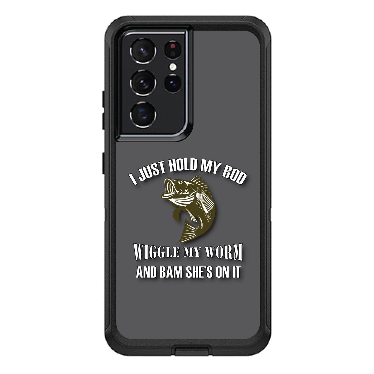 Fishing, Wiggle My Worm OtterBox Defender Case for iPhone & Galaxy, view 7