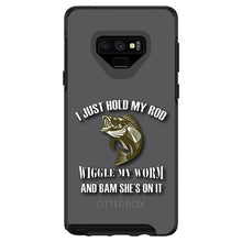 DistinctInk™ OtterBox Symmetry Series Case for Apple iPhone / Samsung Galaxy / Google Pixel - Fishing - Wiggle My Worm