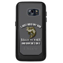 DistinctInk™ OtterBox Commuter Series Case for Apple iPhone or Samsung Galaxy - Fishing - Wiggle My Worm