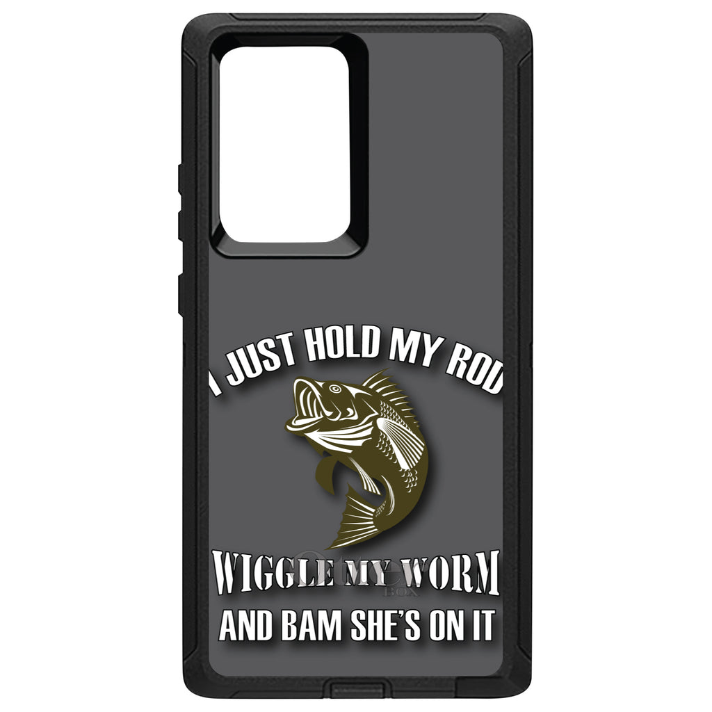 Fishing, Wiggle My Worm OtterBox Defender Case for iPhone & Galaxy, view 13