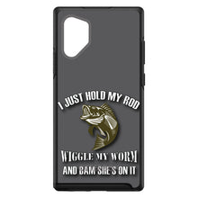 DistinctInk™ OtterBox Symmetry Series Case for Apple iPhone / Samsung Galaxy / Google Pixel - Fishing - Wiggle My Worm