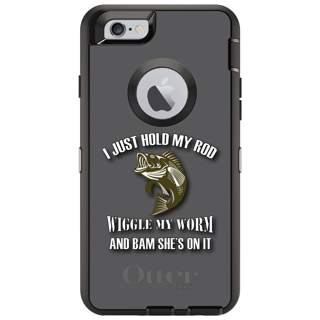 Fishing, Wiggle My Worm OtterBox Defender Case for iPhone & Galaxy, view 4
