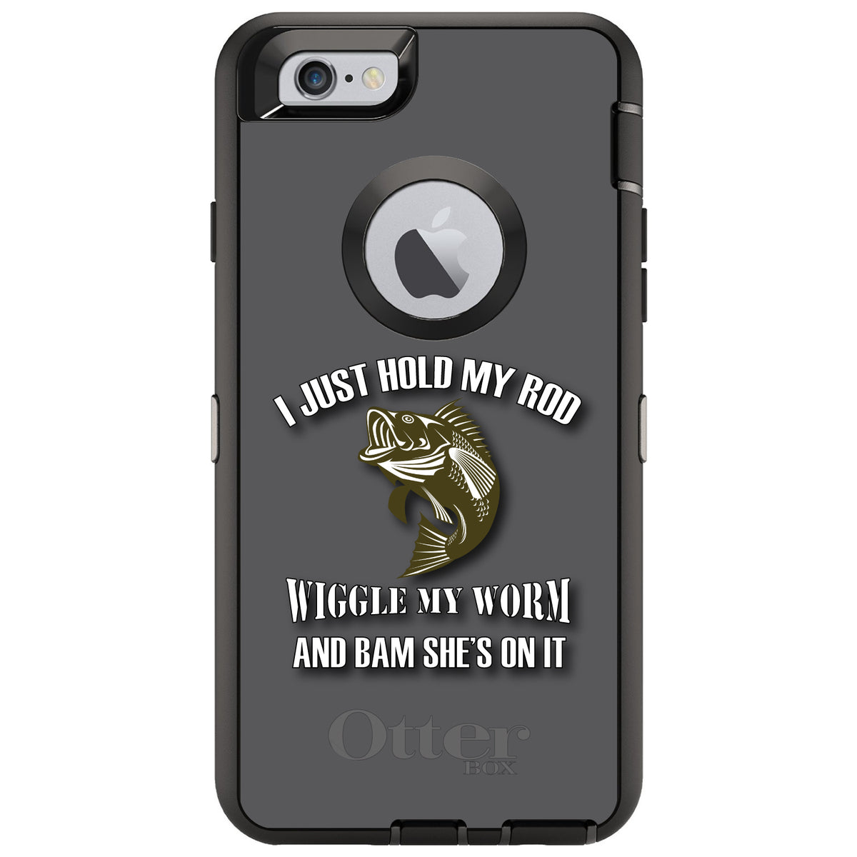 Fishing, Wiggle My Worm OtterBox Defender Case for iPhone & Galaxy, view 4
