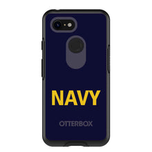 DistinctInk™ OtterBox Symmetry Series Case for Apple iPhone / Samsung Galaxy / Google Pixel - Yellow Navy