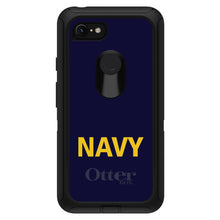 DistinctInk™ OtterBox Defender Series Case for Apple iPhone / Samsung Galaxy / Google Pixel - Yellow Navy