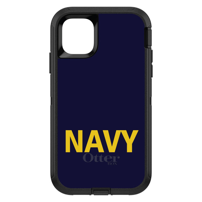 DistinctInk™ OtterBox Defender Series Case for Apple iPhone / Samsung Galaxy / Google Pixel - Yellow Navy