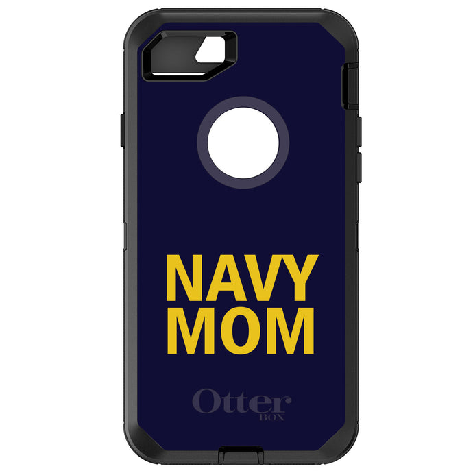 DistinctInk™ OtterBox Defender Series Case for Apple iPhone / Samsung Galaxy / Google Pixel - Yellow Navy Mom