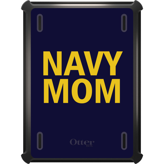 DistinctInk™ OtterBox Defender Series Case for Apple iPad / iPad Pro / iPad Air / iPad Mini - Yellow Navy Mom