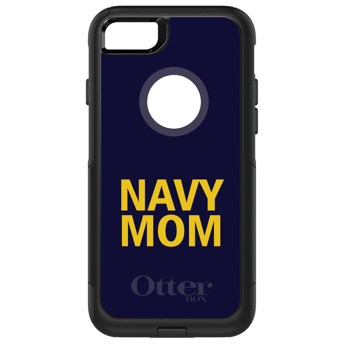 DistinctInk OtterBox Commuter Series Case for Apple iPhone or Samsung Galaxy - Yellow Navy Mom