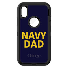 DistinctInk™ OtterBox Defender Series Case for Apple iPhone / Samsung Galaxy / Google Pixel - Yellow Navy Dad