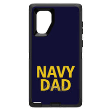DistinctInk™ OtterBox Defender Series Case for Apple iPhone / Samsung Galaxy / Google Pixel - Yellow Navy Dad