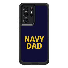 DistinctInk™ OtterBox Defender Series Case for Apple iPhone / Samsung Galaxy / Google Pixel - Yellow Navy Dad