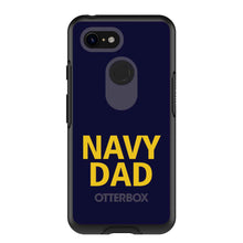 DistinctInk™ OtterBox Symmetry Series Case for Apple iPhone / Samsung Galaxy / Google Pixel - Yellow Navy Dad