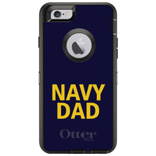 DistinctInk™ OtterBox Defender Series Case for Apple iPhone / Samsung Galaxy / Google Pixel - Yellow Navy Dad