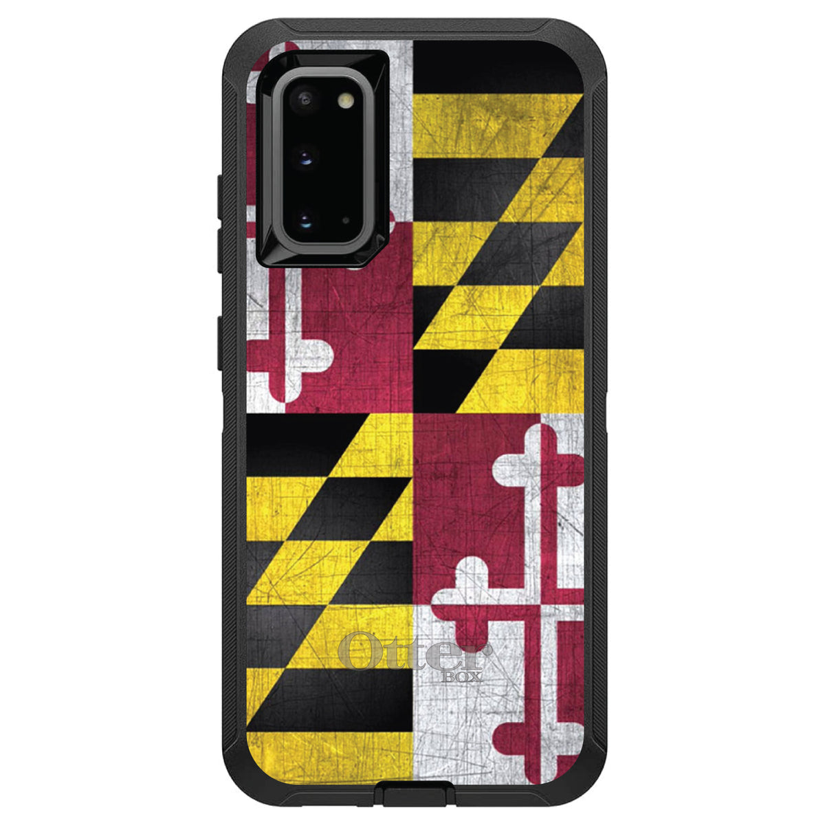 Old Weather Maryland Flag OtterBox Defender Case for iPhone & Galaxy, view 8