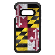 DistinctInk™ OtterBox Defender Series Case for Apple iPhone / Samsung Galaxy / Google Pixel - Old Weather Maryland Flag
