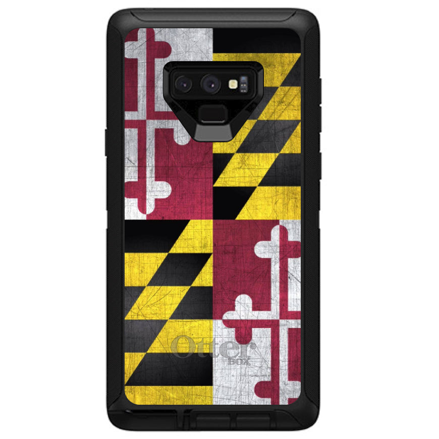 Old Weather Maryland Flag OtterBox Defender Case for iPhone & Galaxy, view 16
