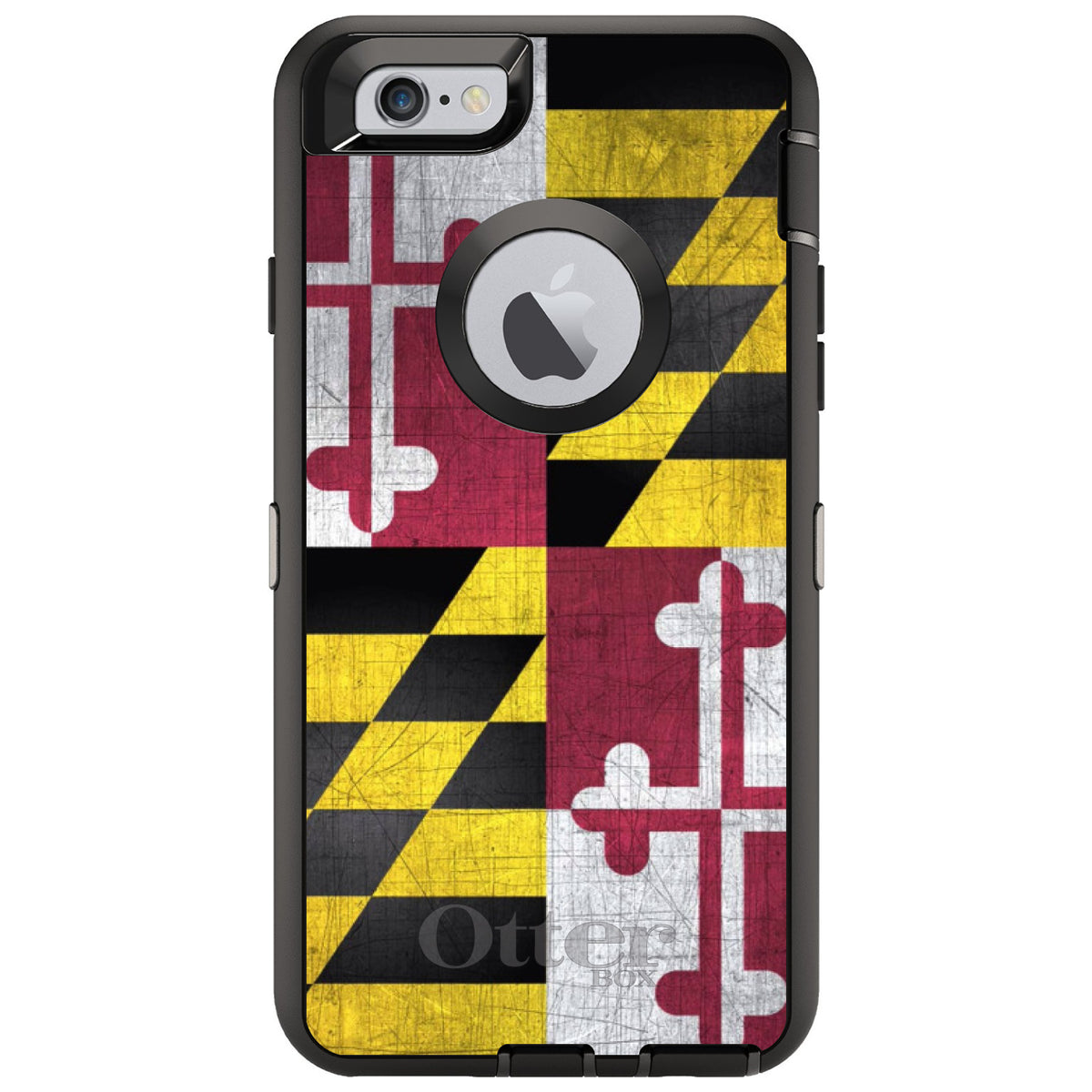 Old Weather Maryland Flag OtterBox Defender Case for iPhone & Galaxy, view 4