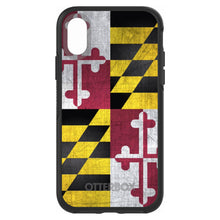 DistinctInk™ OtterBox Symmetry Series Case for Apple iPhone / Samsung Galaxy / Google Pixel - Old Weather Maryland Flag