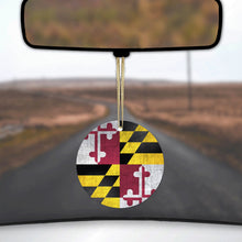 Old Weather Maryland Flag Ceramic Ornament