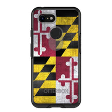 DistinctInk™ OtterBox Symmetry Series Case for Apple iPhone / Samsung Galaxy / Google Pixel - Old Weather Maryland Flag