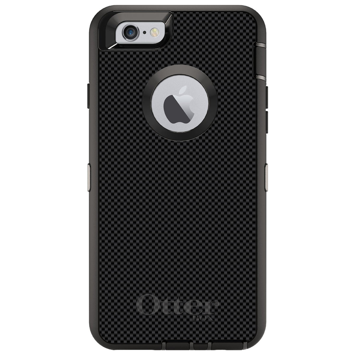 Black Grey Carbon Fiber Printed Design OtterBox Defender Case for iPhone & Galaxy, view 4