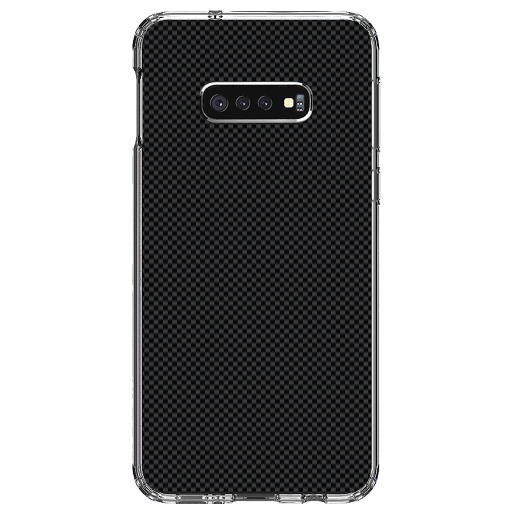 Black Grey Carbon Fiber Printed Design Clear Shockproof iPhone Case, view 18