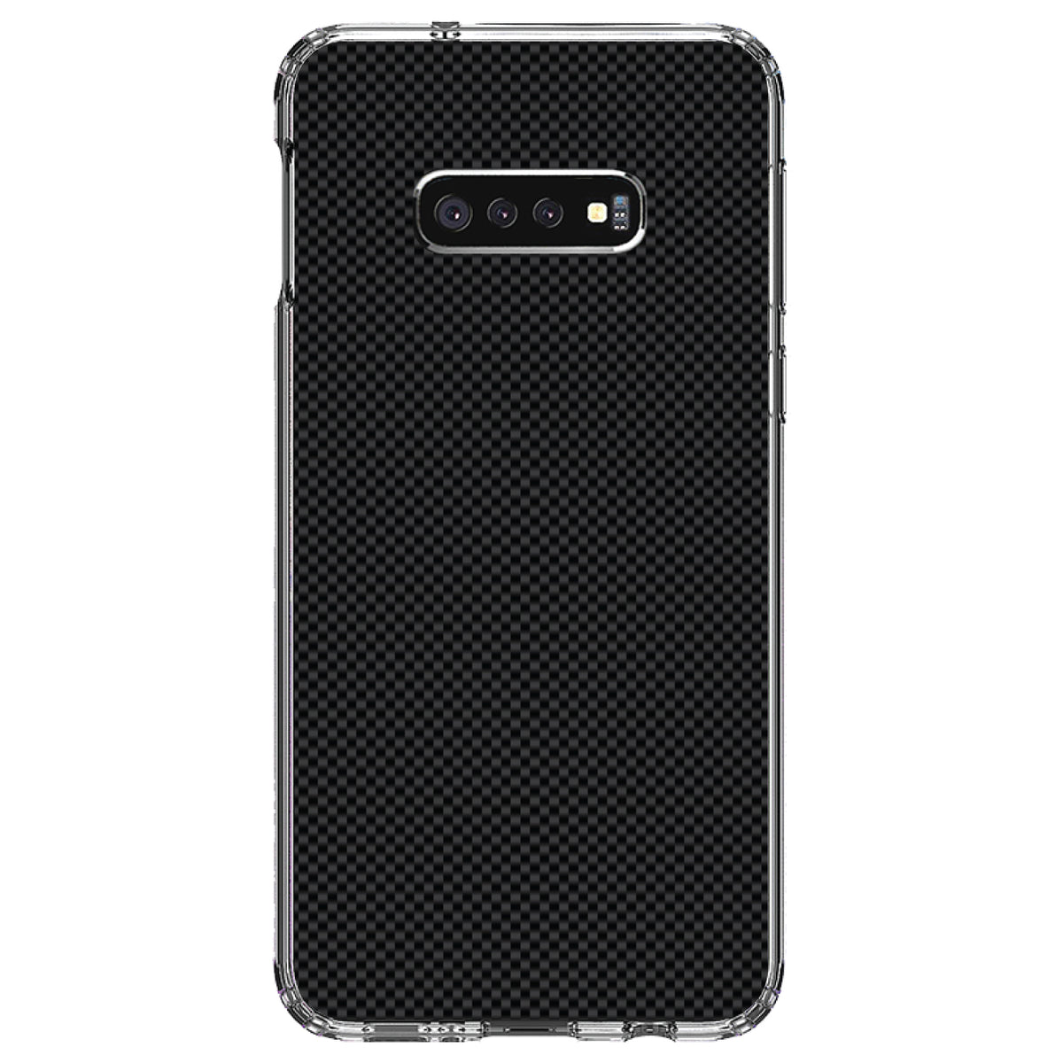 Black Grey Carbon Fiber Printed Design Clear Shockproof iPhone Case, view 18