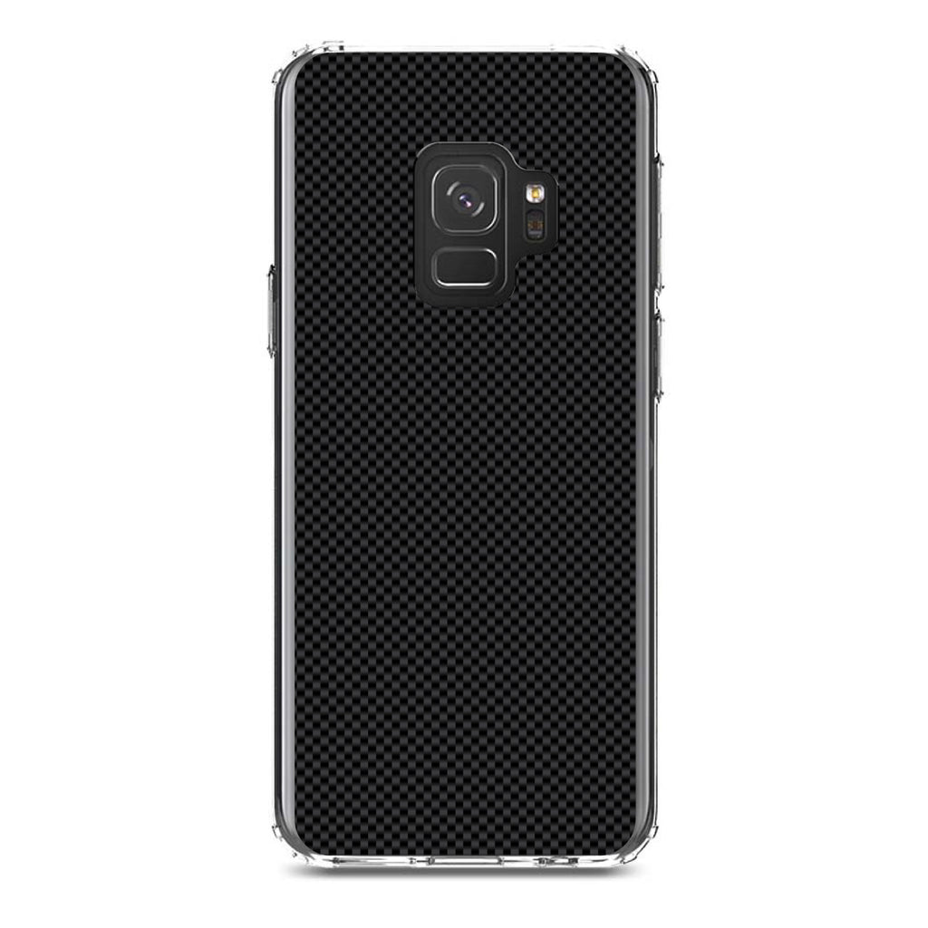 Black Grey Carbon Fiber Printed Design Clear Shockproof iPhone Case, view 19
