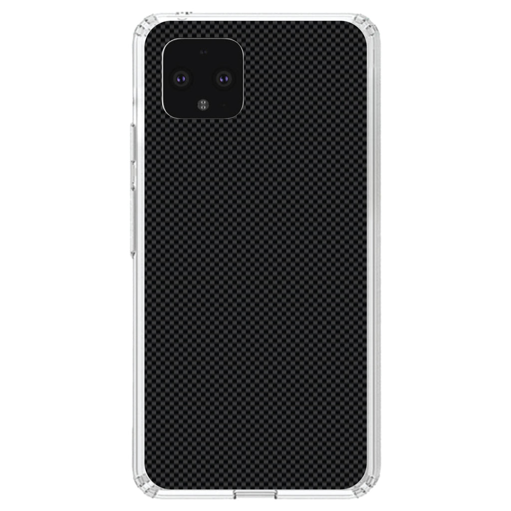 Black Grey Carbon Fiber Printed Design Clear Shockproof iPhone Case, view 24
