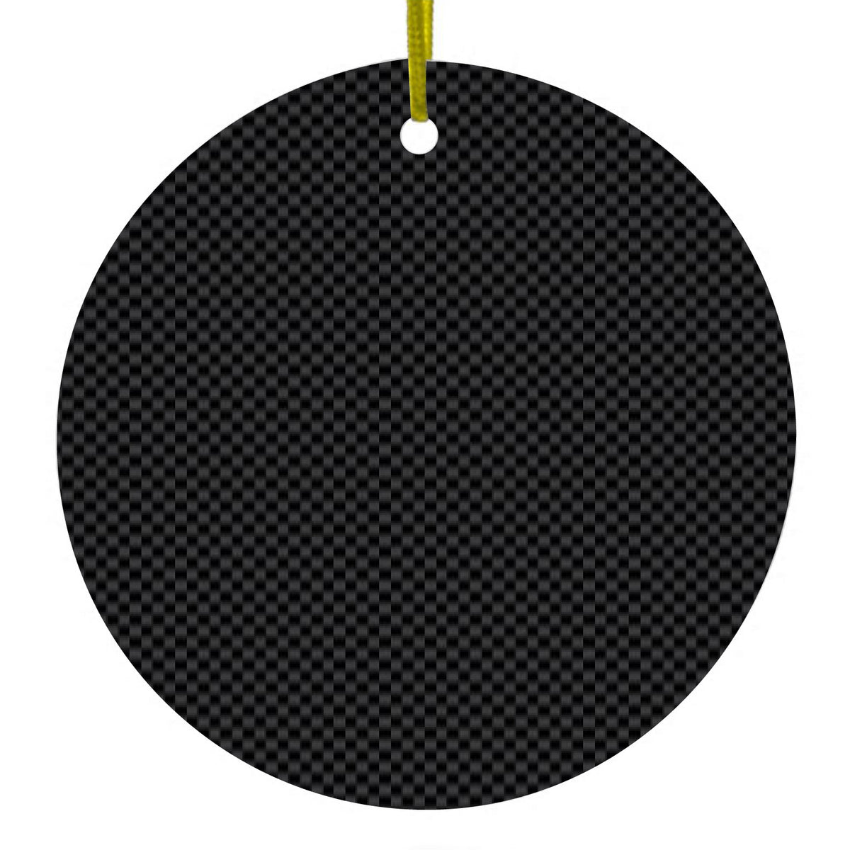 Black Grey Carbon Fiber Printed Design Ceramic Ornament