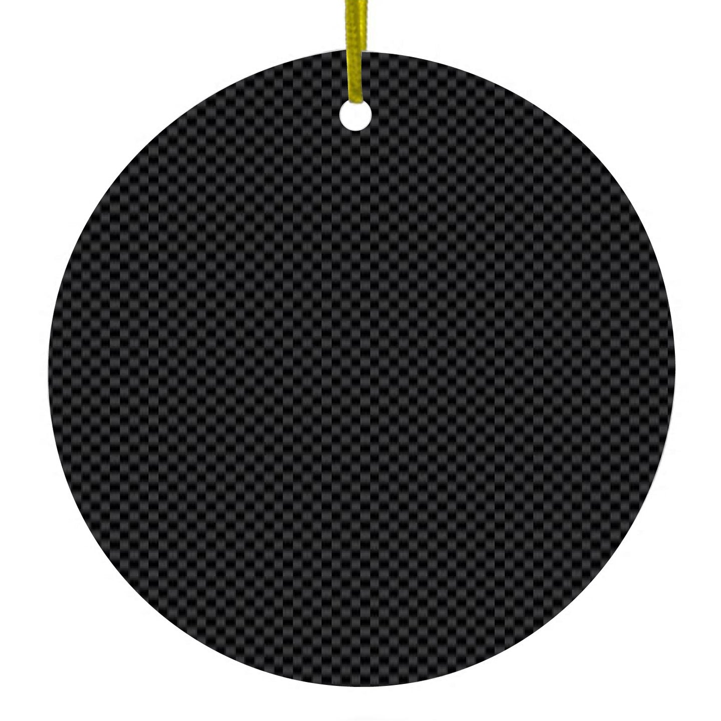 Black Grey Carbon Fiber Printed Design Ceramic Ornament