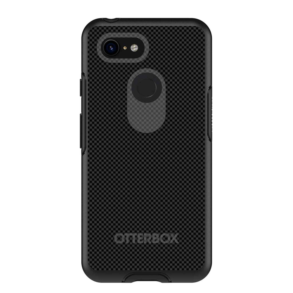 Black Grey Carbon Fiber Printed Design OtterBox Symmetry Case for iPhone & Galaxy, view 15