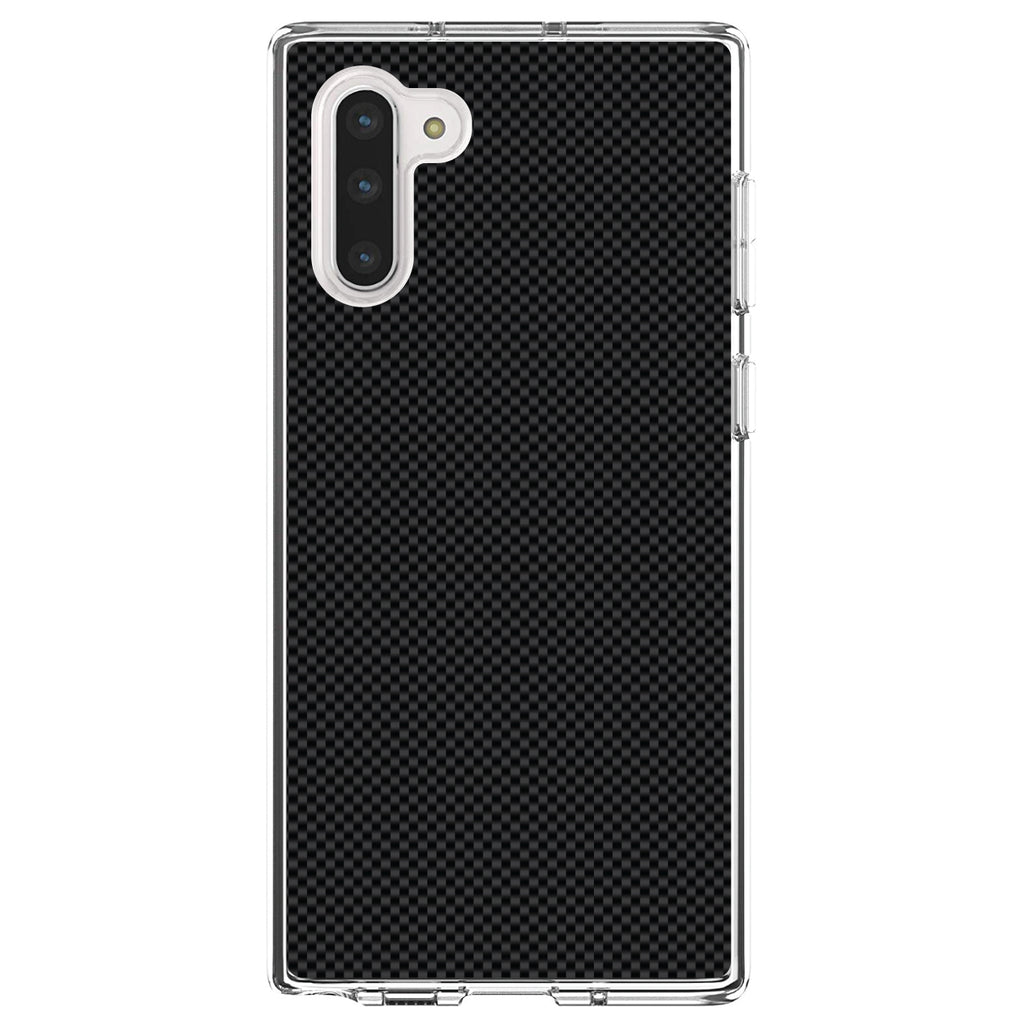Black Grey Carbon Fiber Printed Design Clear Shockproof iPhone Case, view 9