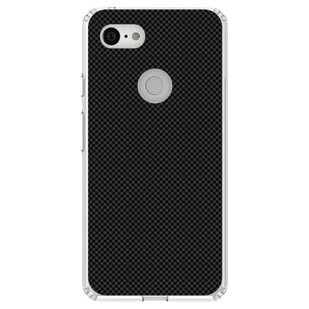 Black Grey Carbon Fiber Printed Design Clear Shockproof iPhone Case, view 22