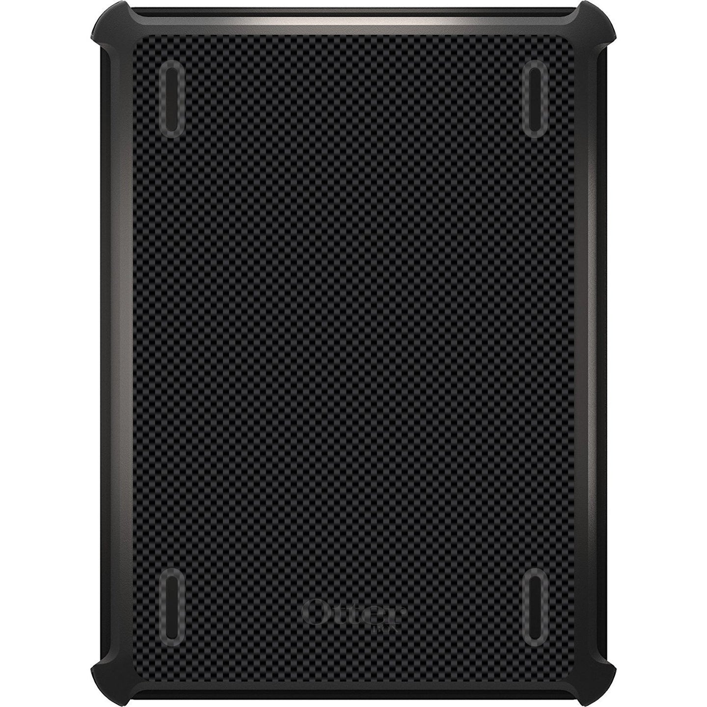 DistinctInk™ OtterBox Defender Series Case for Apple iPad / iPad Pro / iPad Air / iPad Mini - Black Grey Carbon Fiber Printed Design