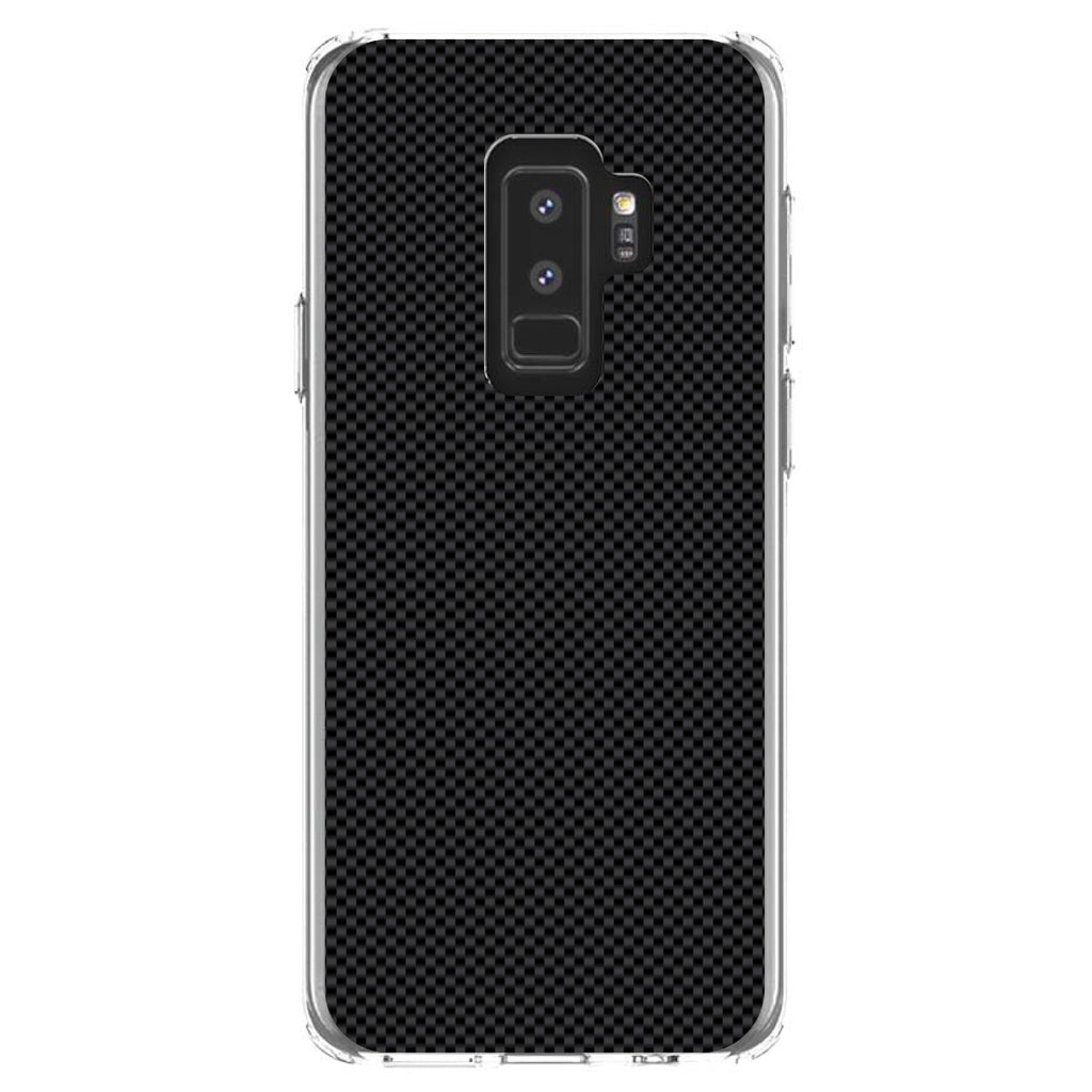 Black Grey Carbon Fiber Printed Design Clear Shockproof iPhone Case, view 20