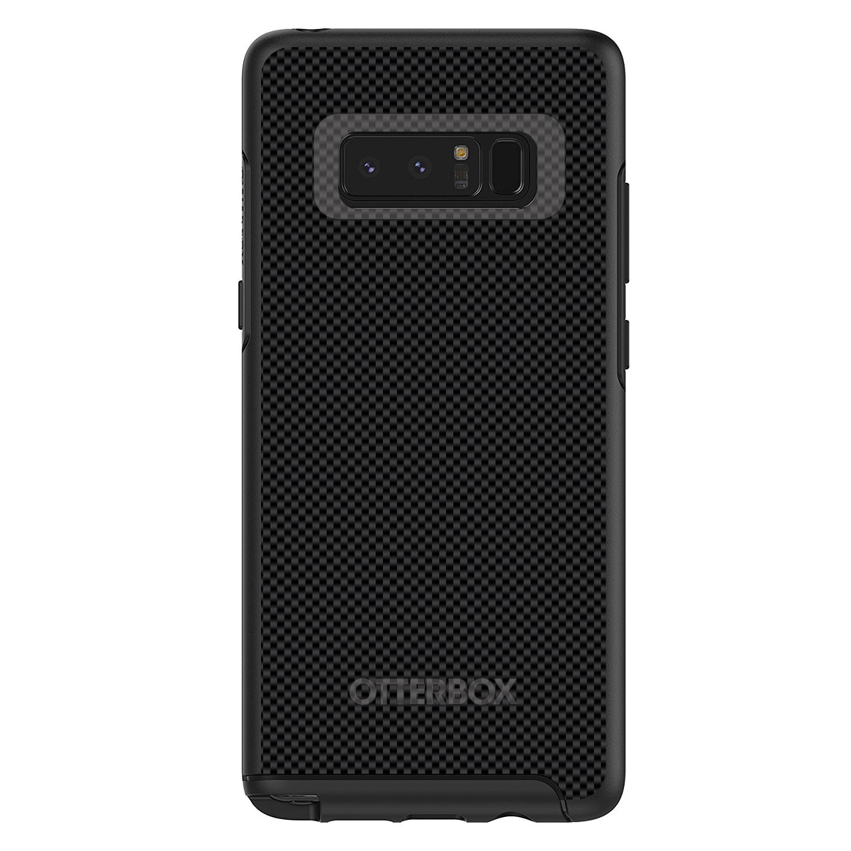Black Grey Carbon Fiber Printed Design OtterBox Symmetry Case for iPhone & Galaxy, view 14