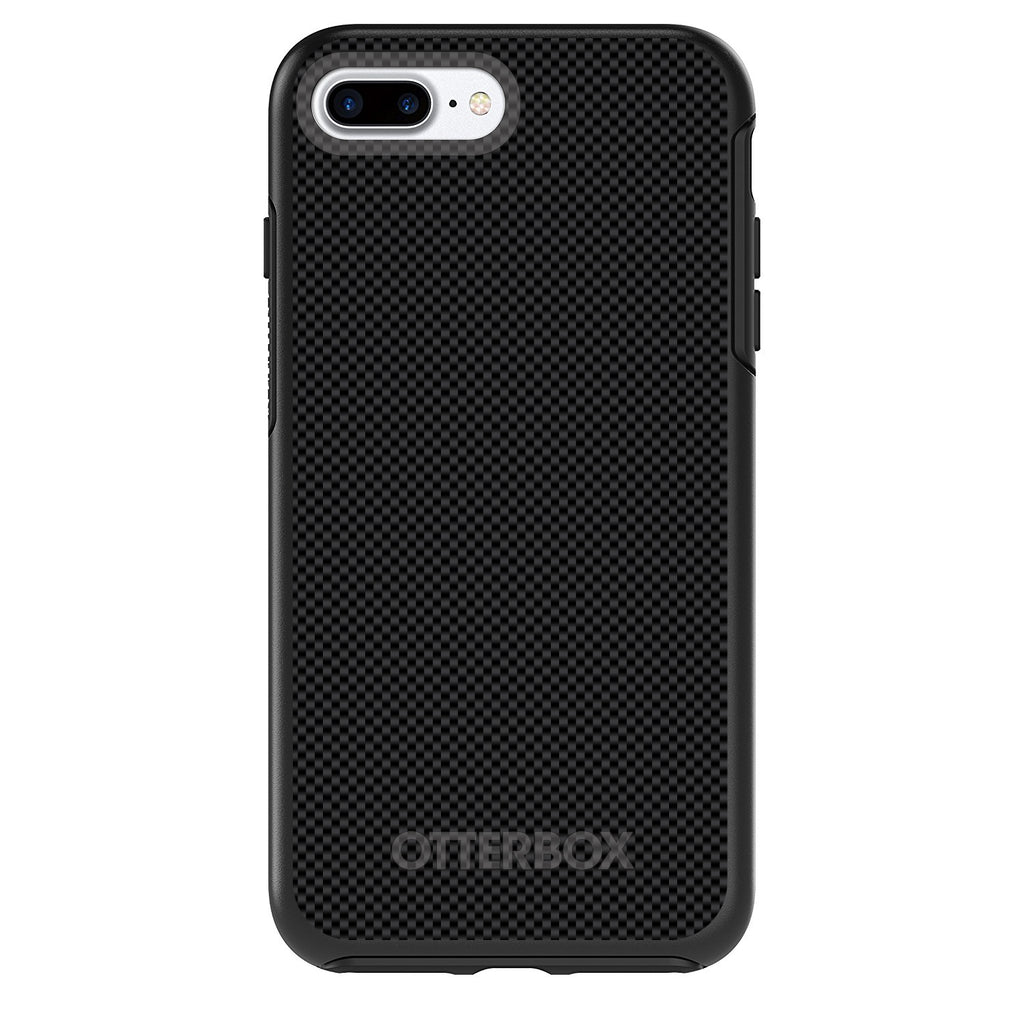 Black Grey Carbon Fiber Printed Design OtterBox Symmetry Case for iPhone & Galaxy, view 2