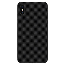DistinctInk® Hard Plastic Snap-On Case for Apple iPhone or Samsung Galaxy - Black Grey Carbon Fiber Printed Design