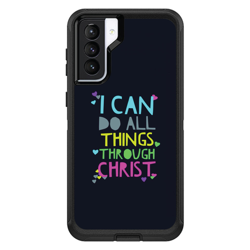 I Can Do All Things Through Christ OtterBox Defender Case for iPhone & Galaxy, view 6