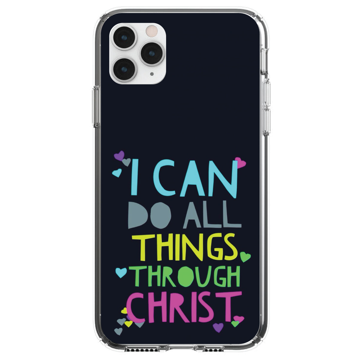 I Can Do All Things Through Christ Clear Shockproof iPhone Case