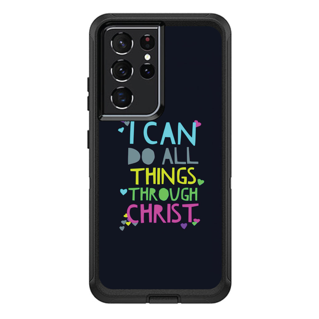 I Can Do All Things Through Christ OtterBox Defender Case for iPhone & Galaxy, view 7