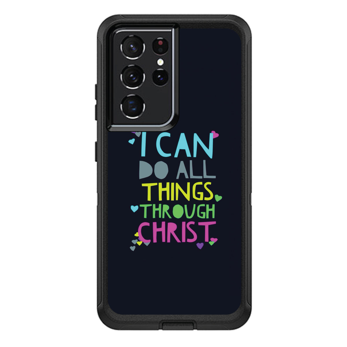 I Can Do All Things Through Christ OtterBox Defender Case for iPhone & Galaxy, view 7