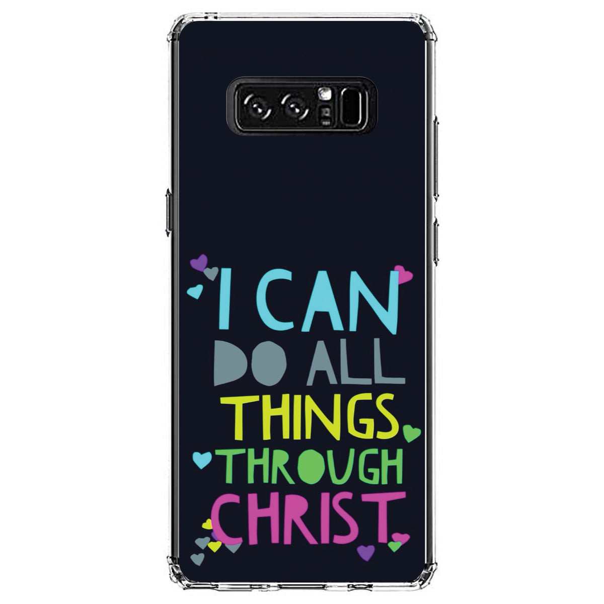 I Can Do All Things Through Christ Clear Shockproof iPhone Case, view 12