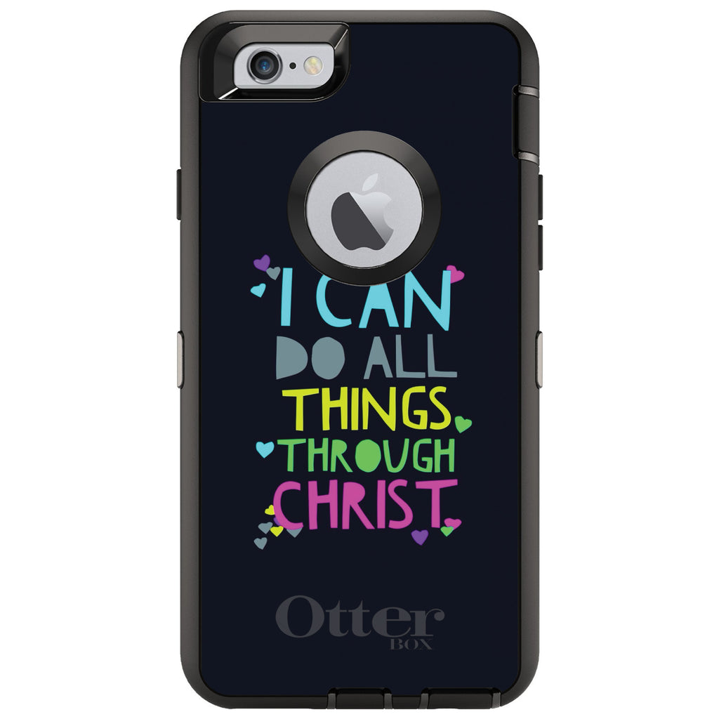 I Can Do All Things Through Christ OtterBox Defender Case for iPhone & Galaxy, view 4